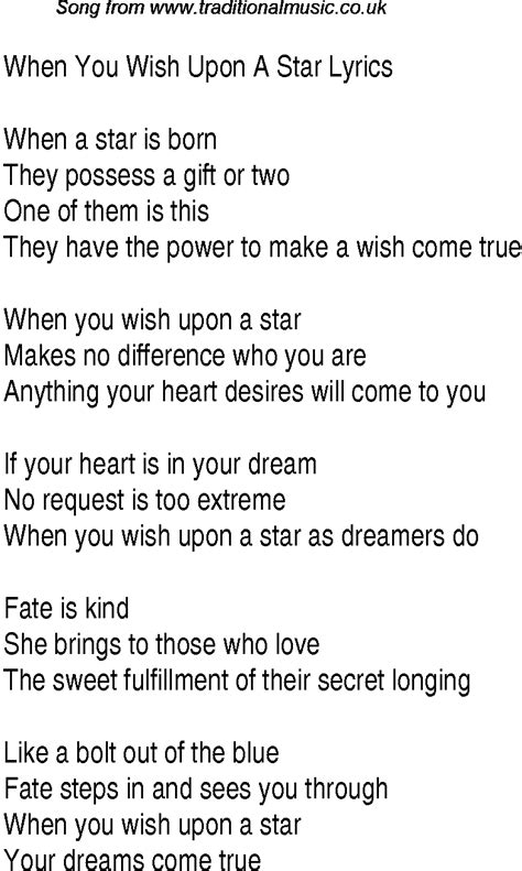 when you wish upon the star|wish upon a star lyrics.